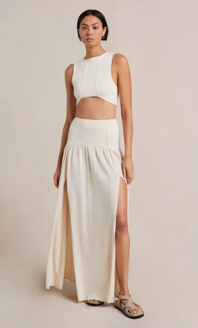 Amalia Knit Maxi Skirt- Cream