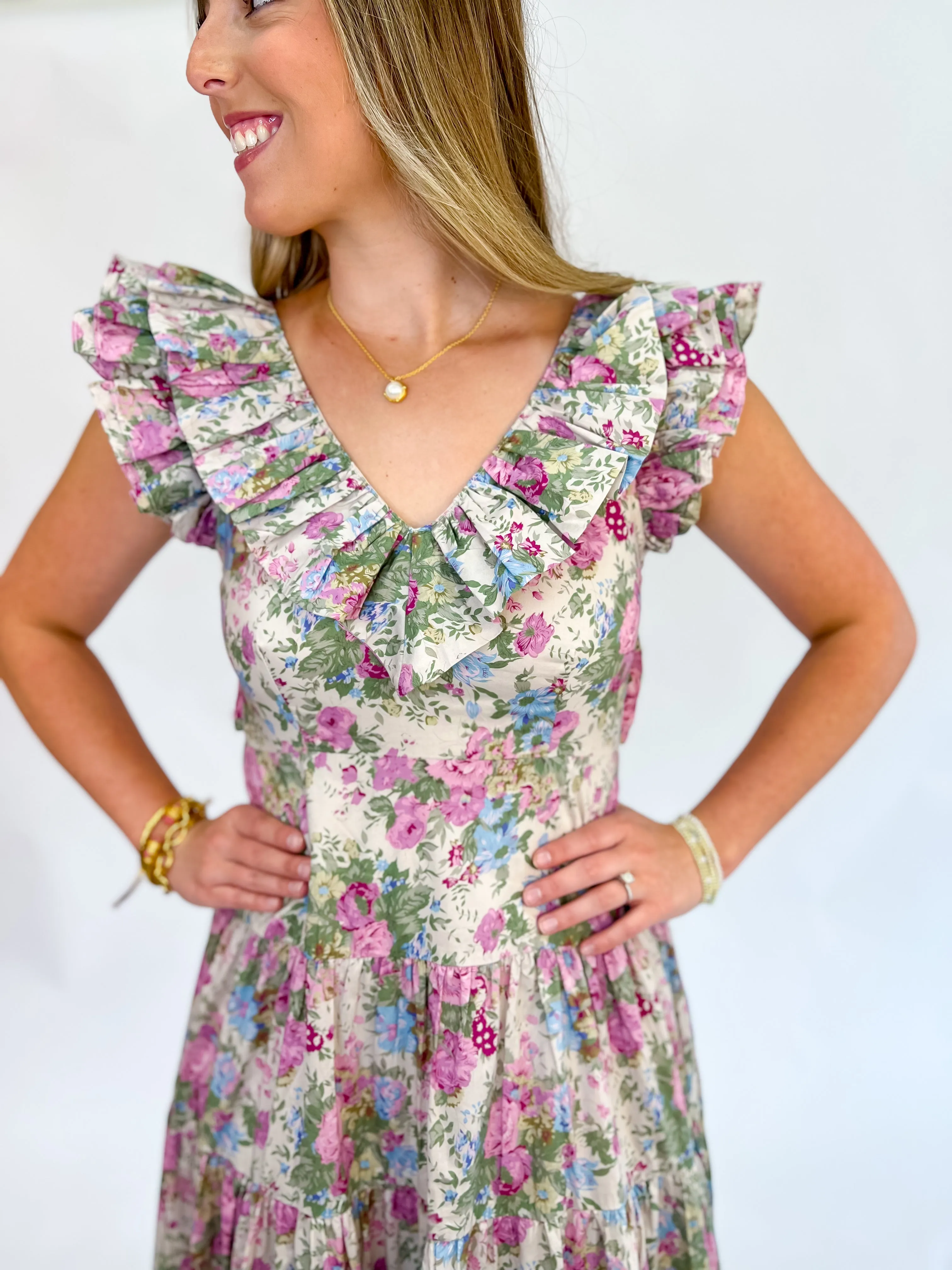 Bobbie Floral Midi Dress