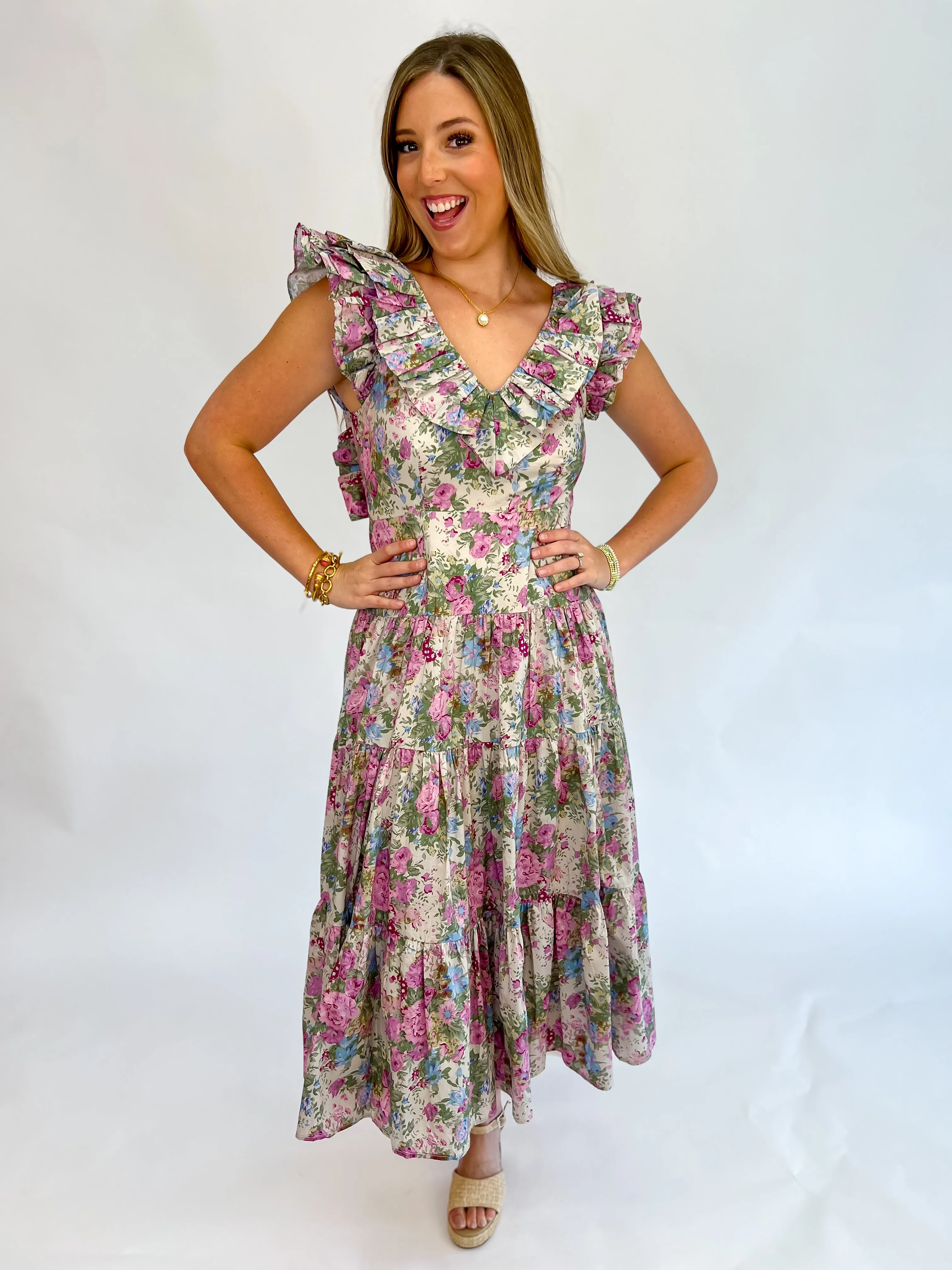 Bobbie Floral Midi Dress