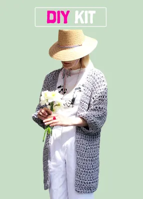 DIY Kit - Crochet Cardigan - Big Cotton