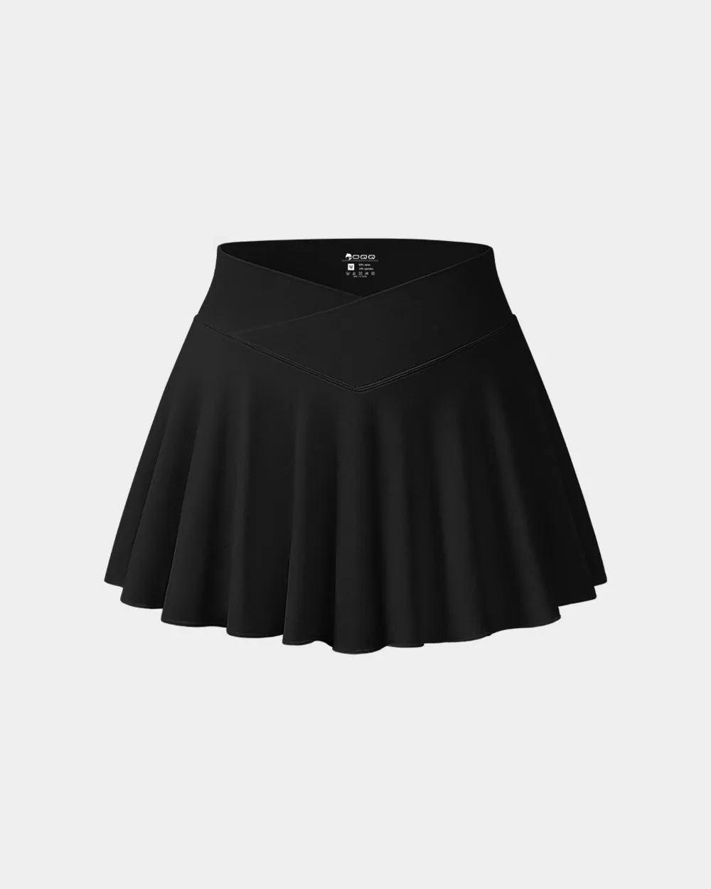 Flowy Sexy Basic Stretchy Cross Over Casual Skirts