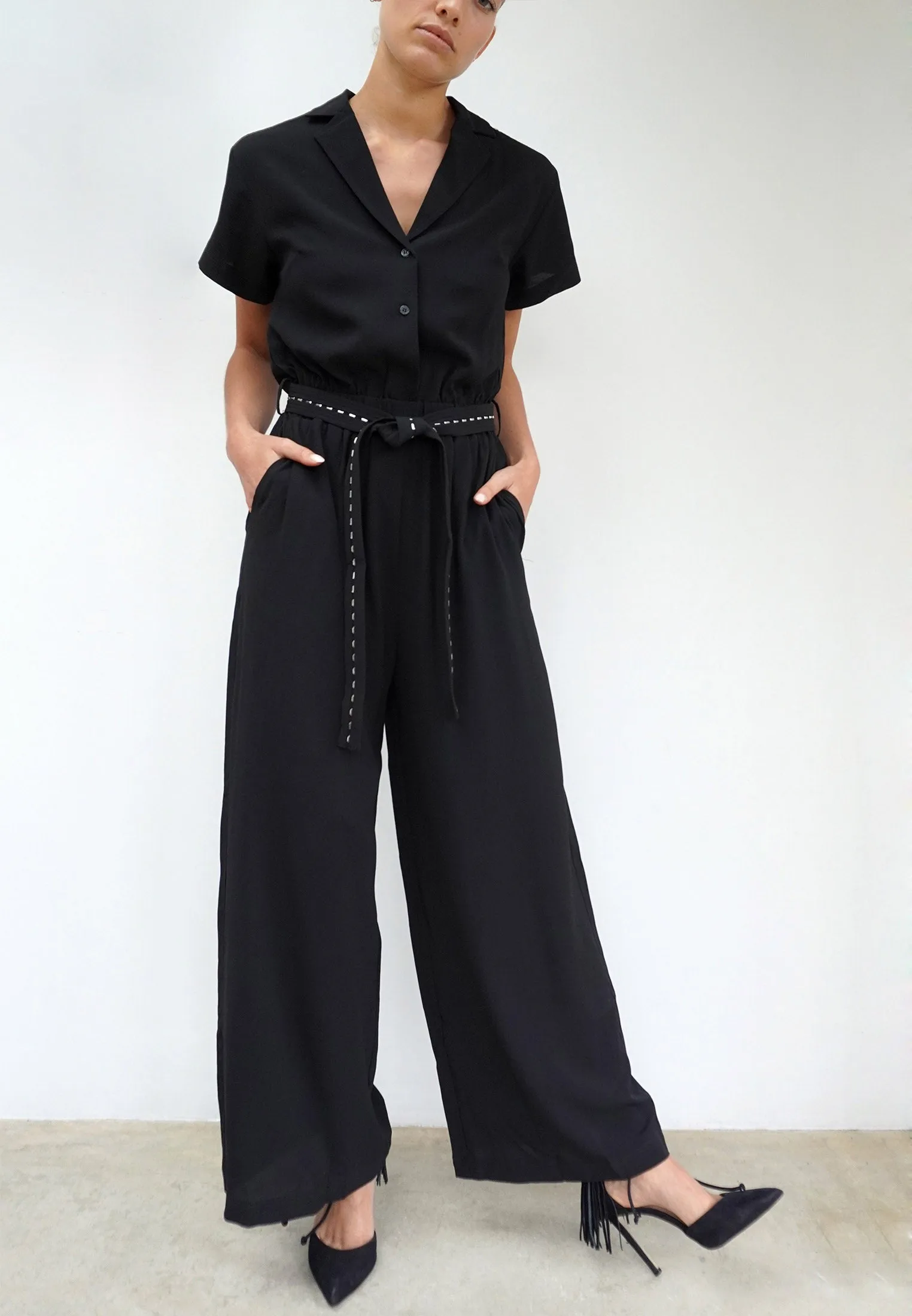 GLAMOUR BOILERSUIT BLACK