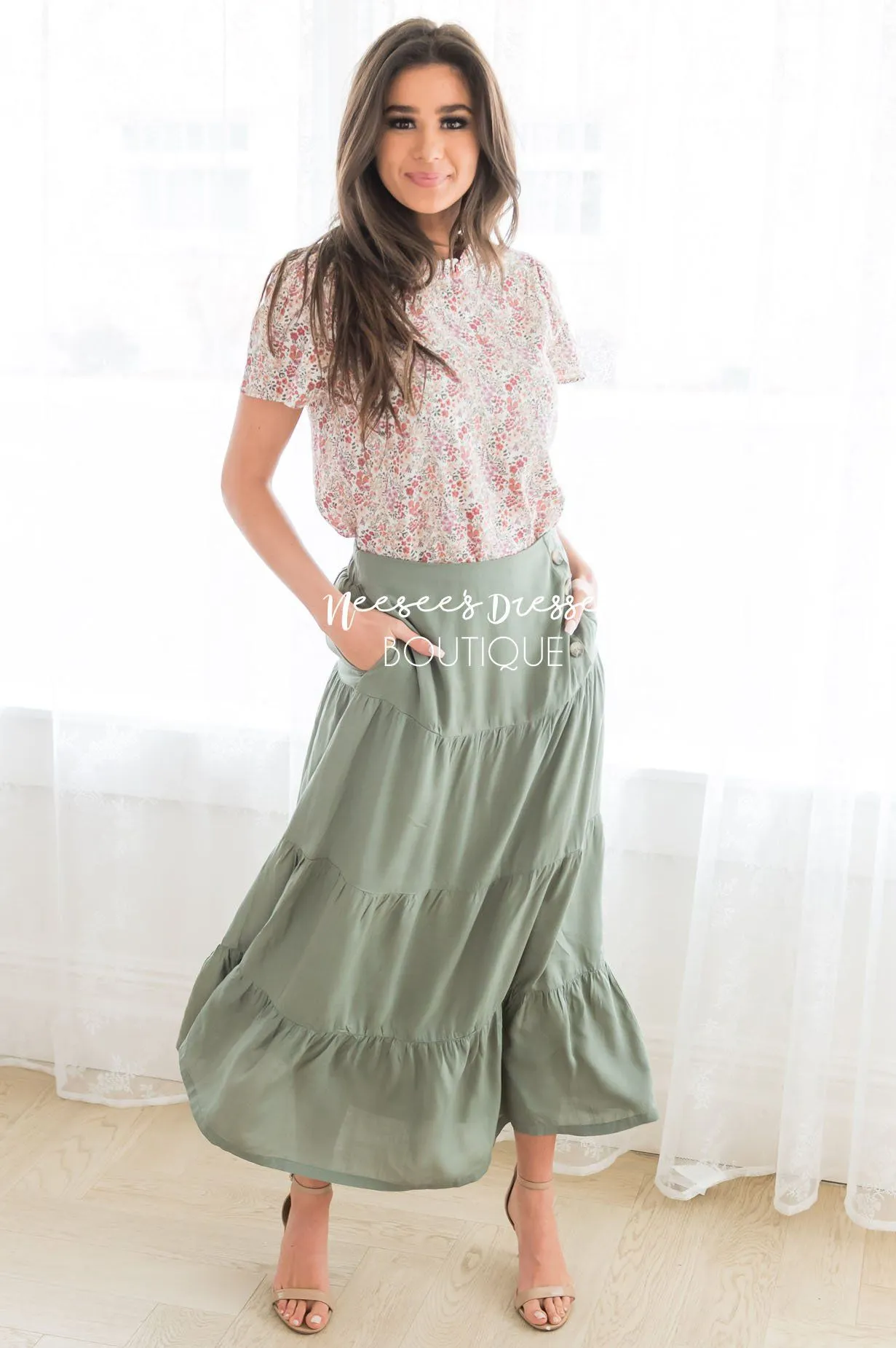 Just A Moment Modest Skirt