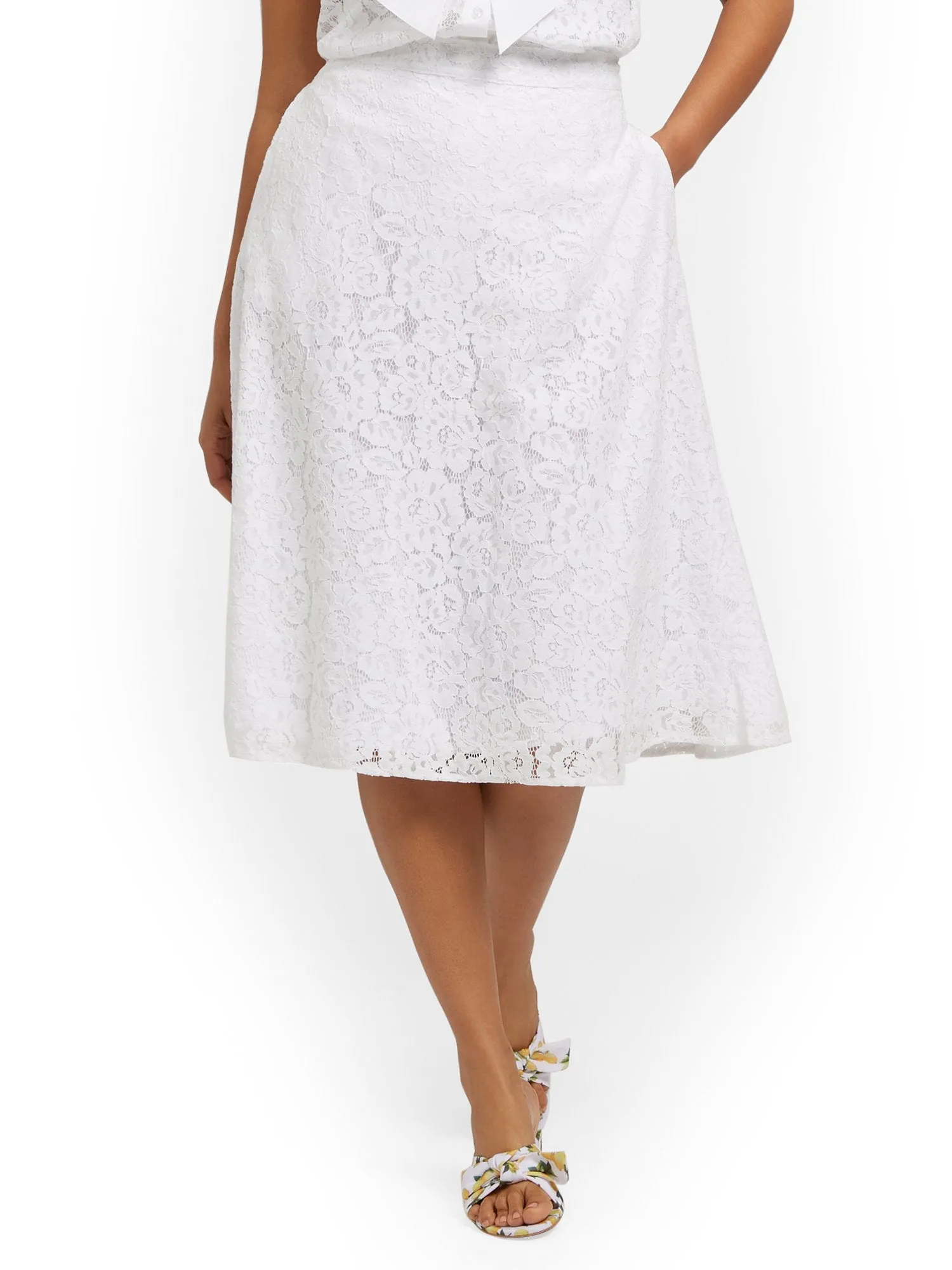 Lace A-Line Skirt