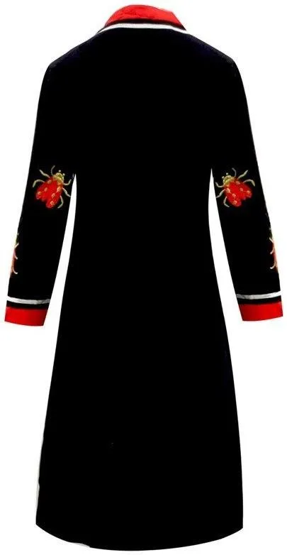 Ladybug Embroidered Mini Dress