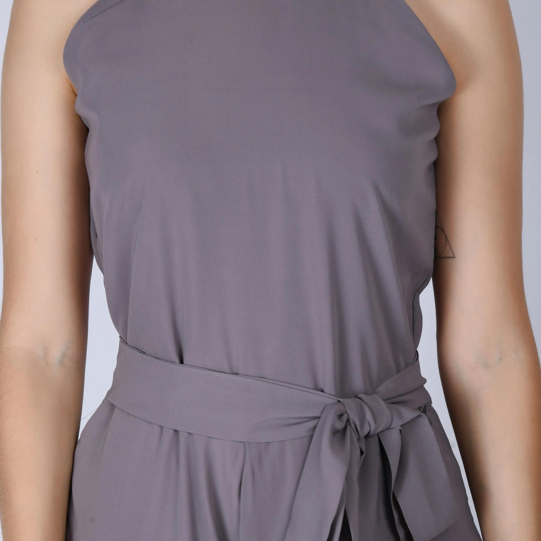 Lilac Grey Splendidness Extra Wide-Leg Jumpsuit