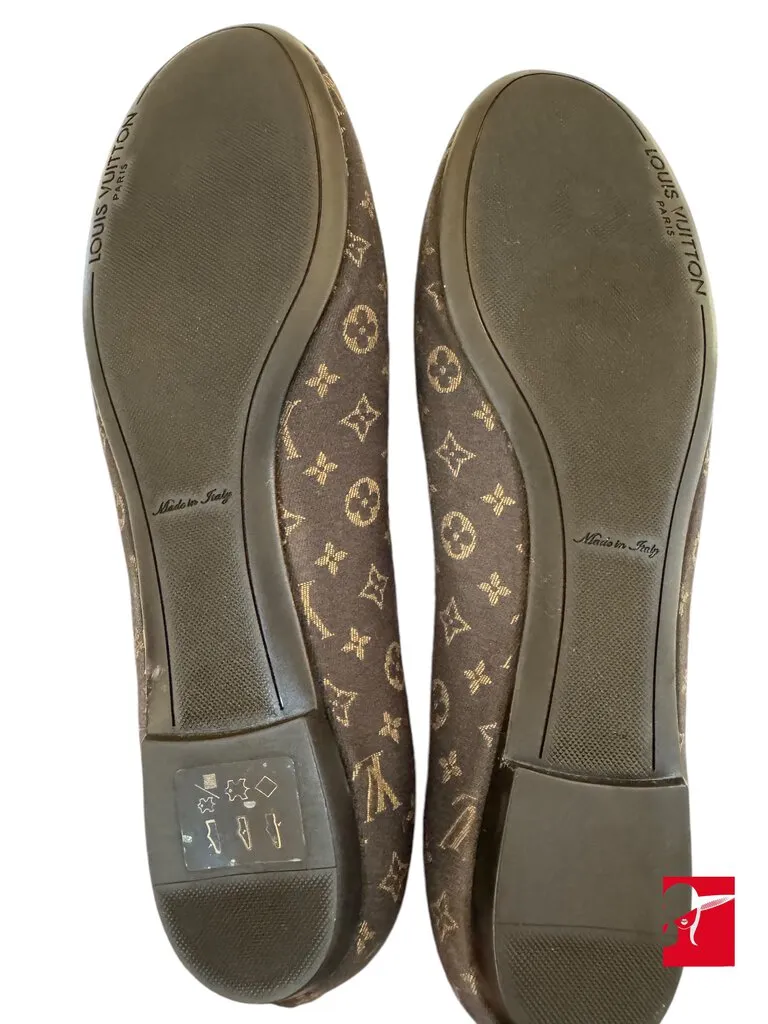 Louis Vuitton monogram canvas ballet flats NEW size 38/US 8