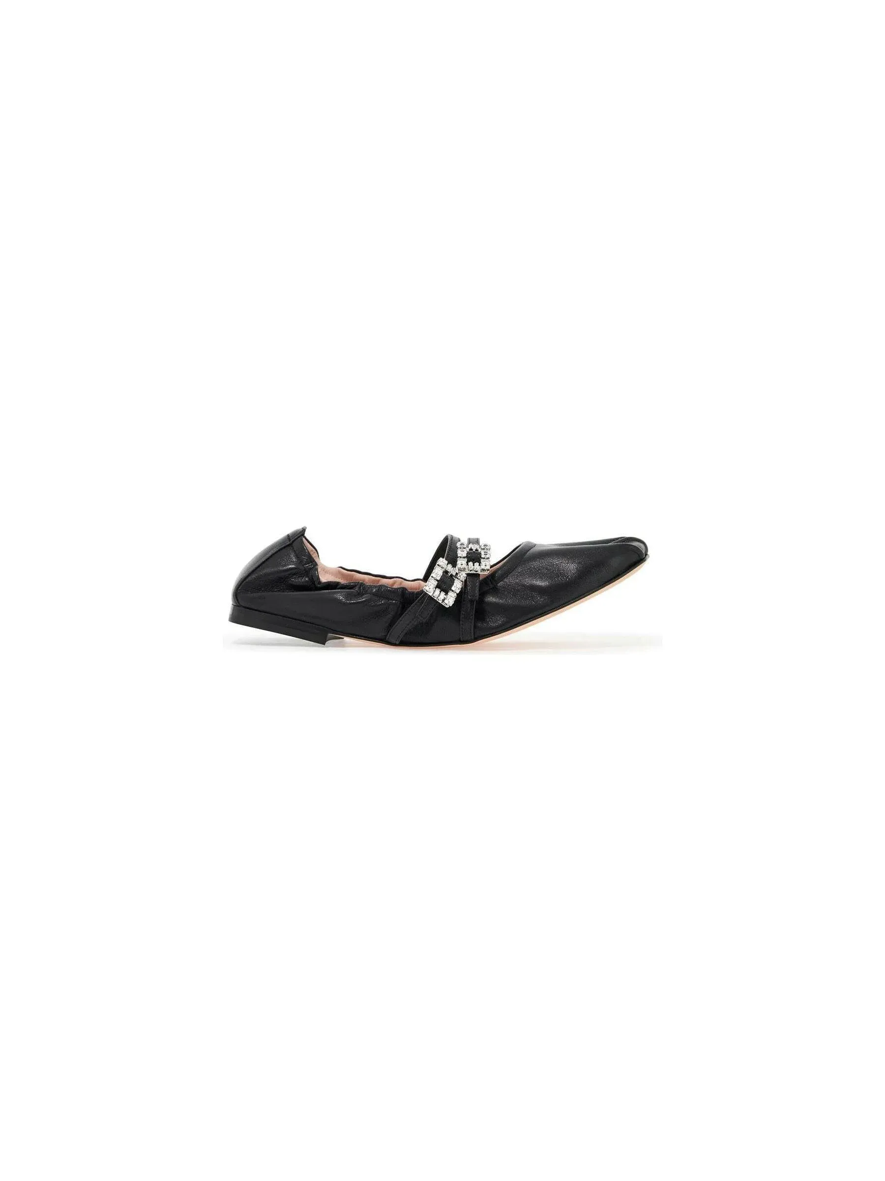 Mary Jane Nappa Leather Flats