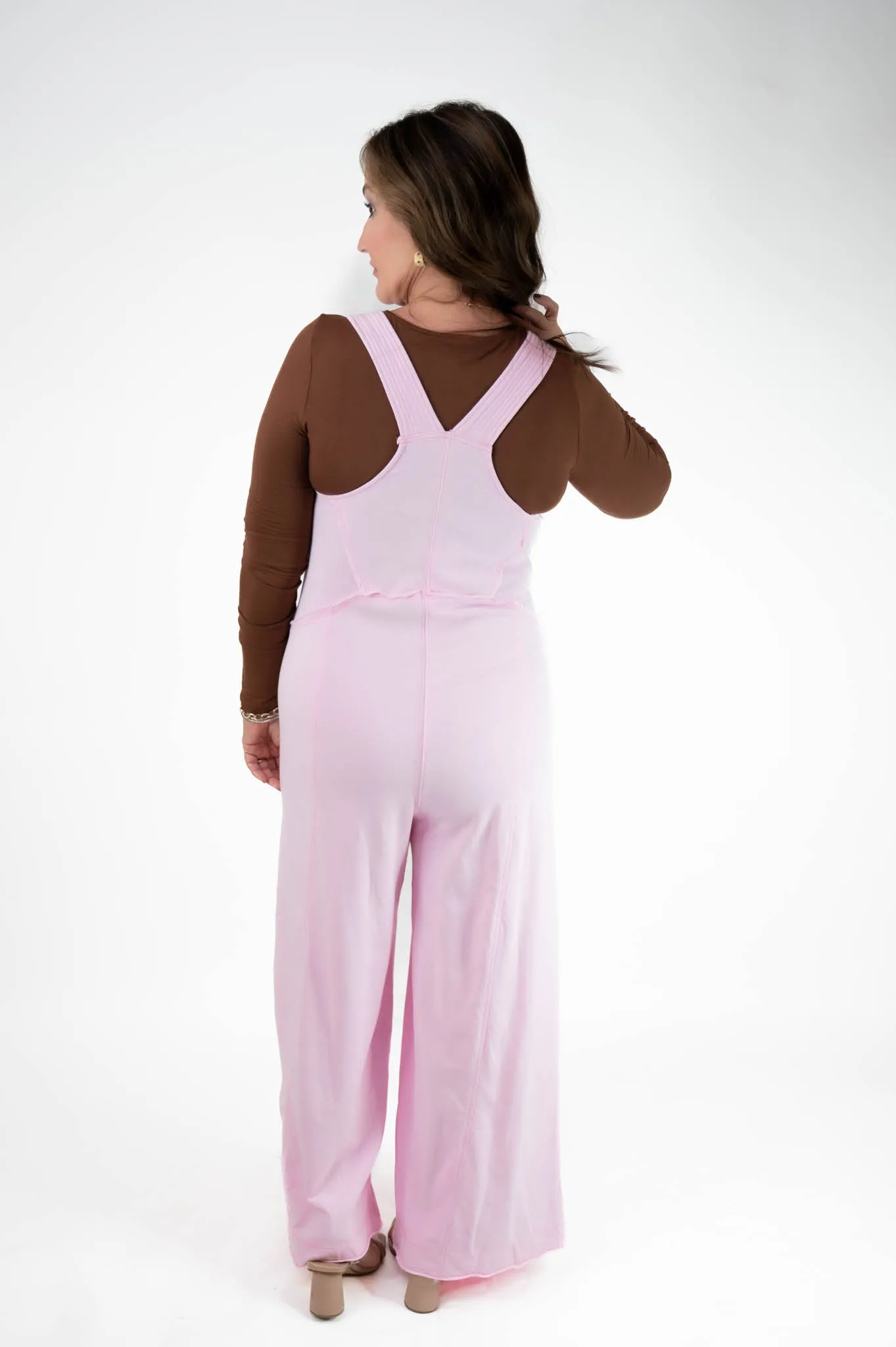 Pink Wide Leg Jumpsuit