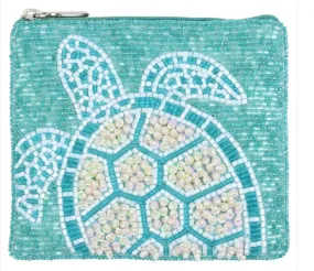 Pouch   Swimming Turtle Aqua  SHCP059