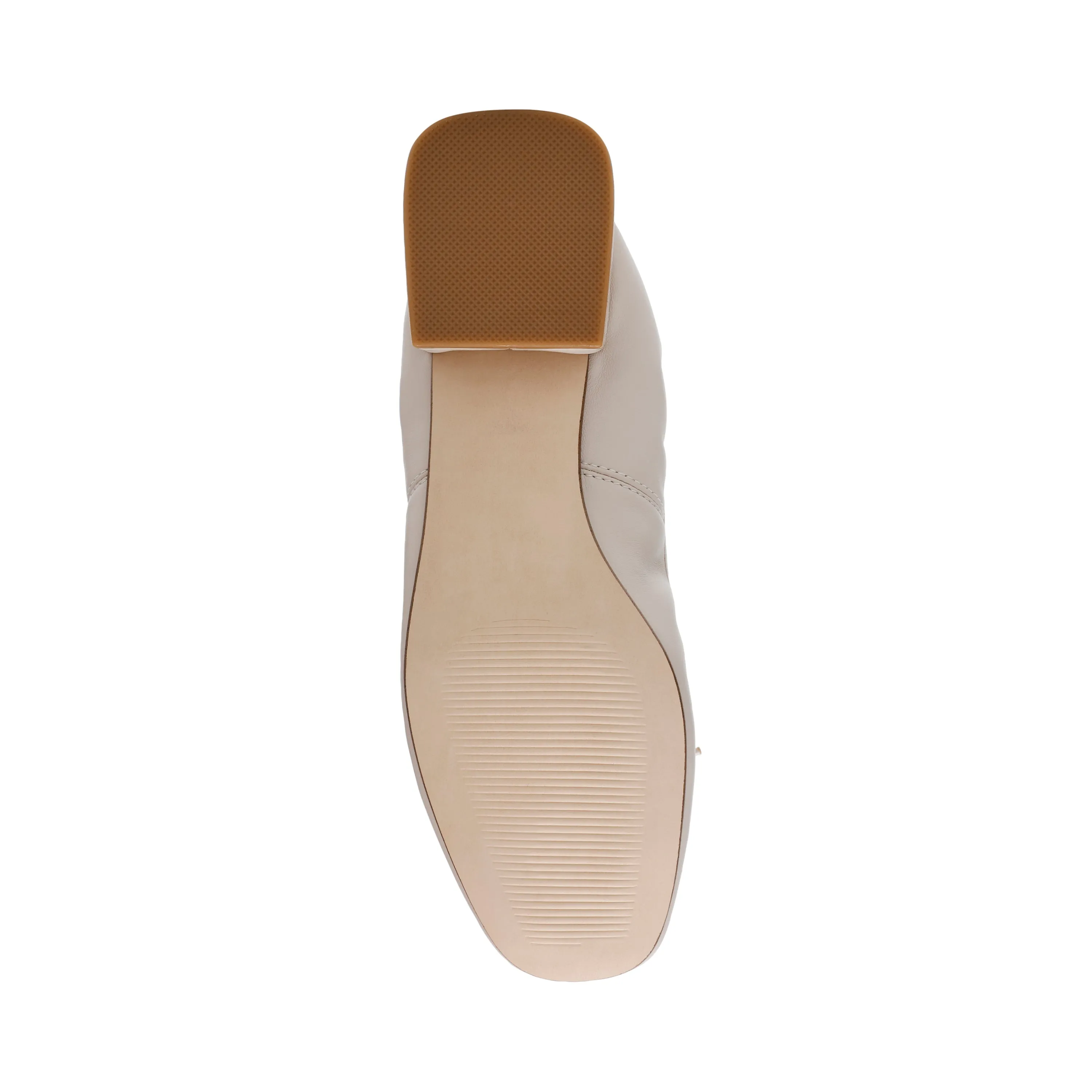 PRICILLA BONE LEATHER FLATS