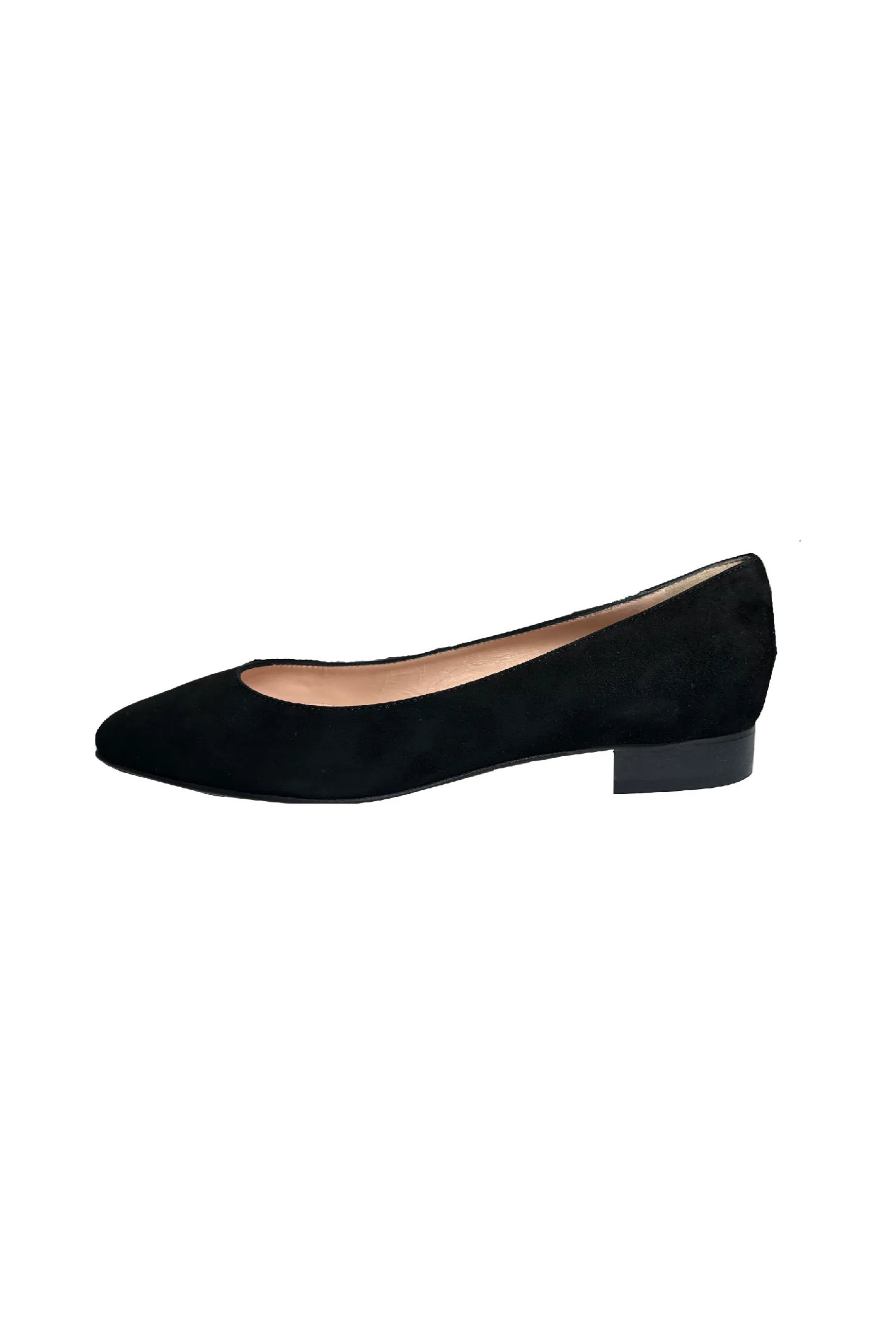 Robertson Madison Andrea 2 Pointy Flat Shoe 29608 | Nero Camoscio Suede