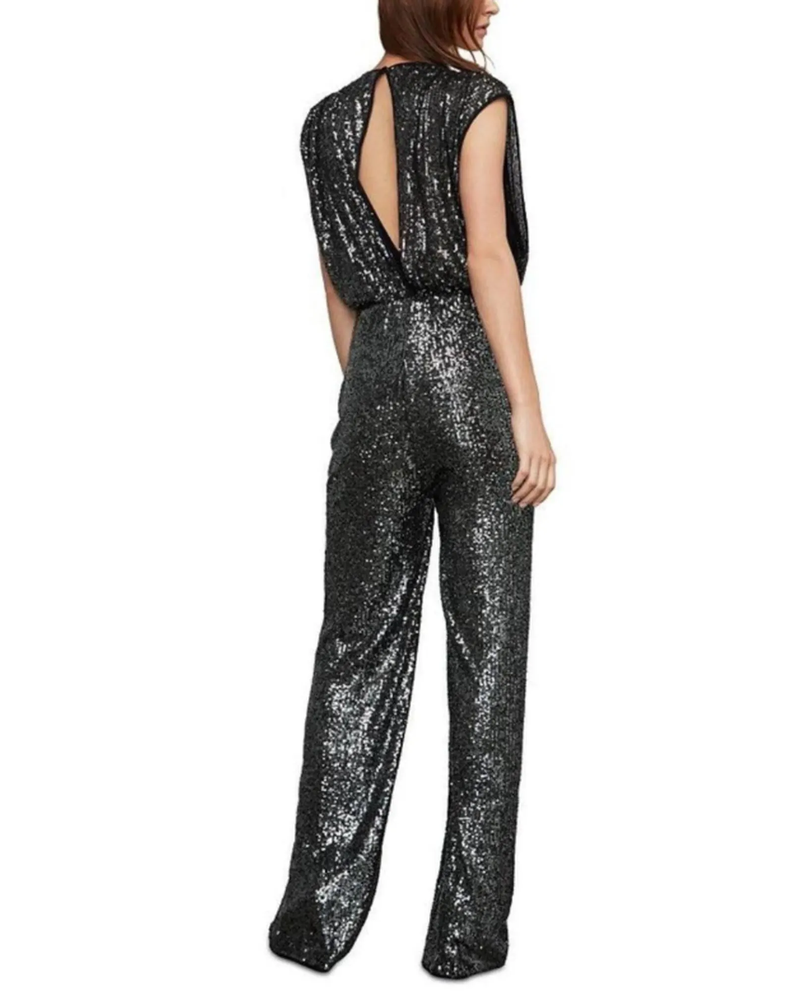 Sequinned Wide-Leg Jumpsuit