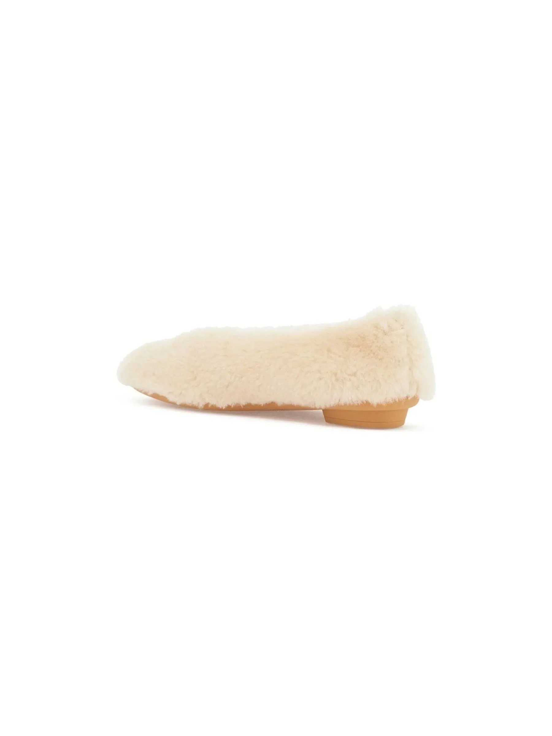 Shearling Furry Ballet Flats