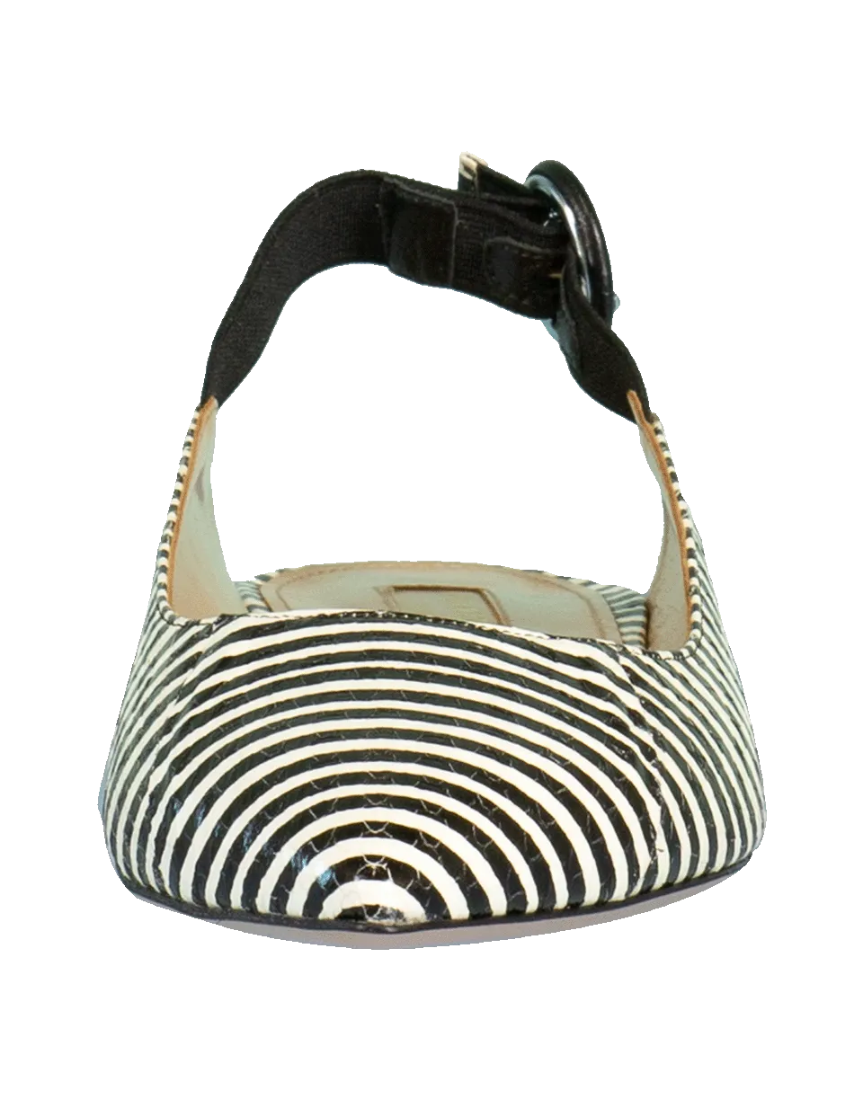 Striped Snake Yale Ballet Flat