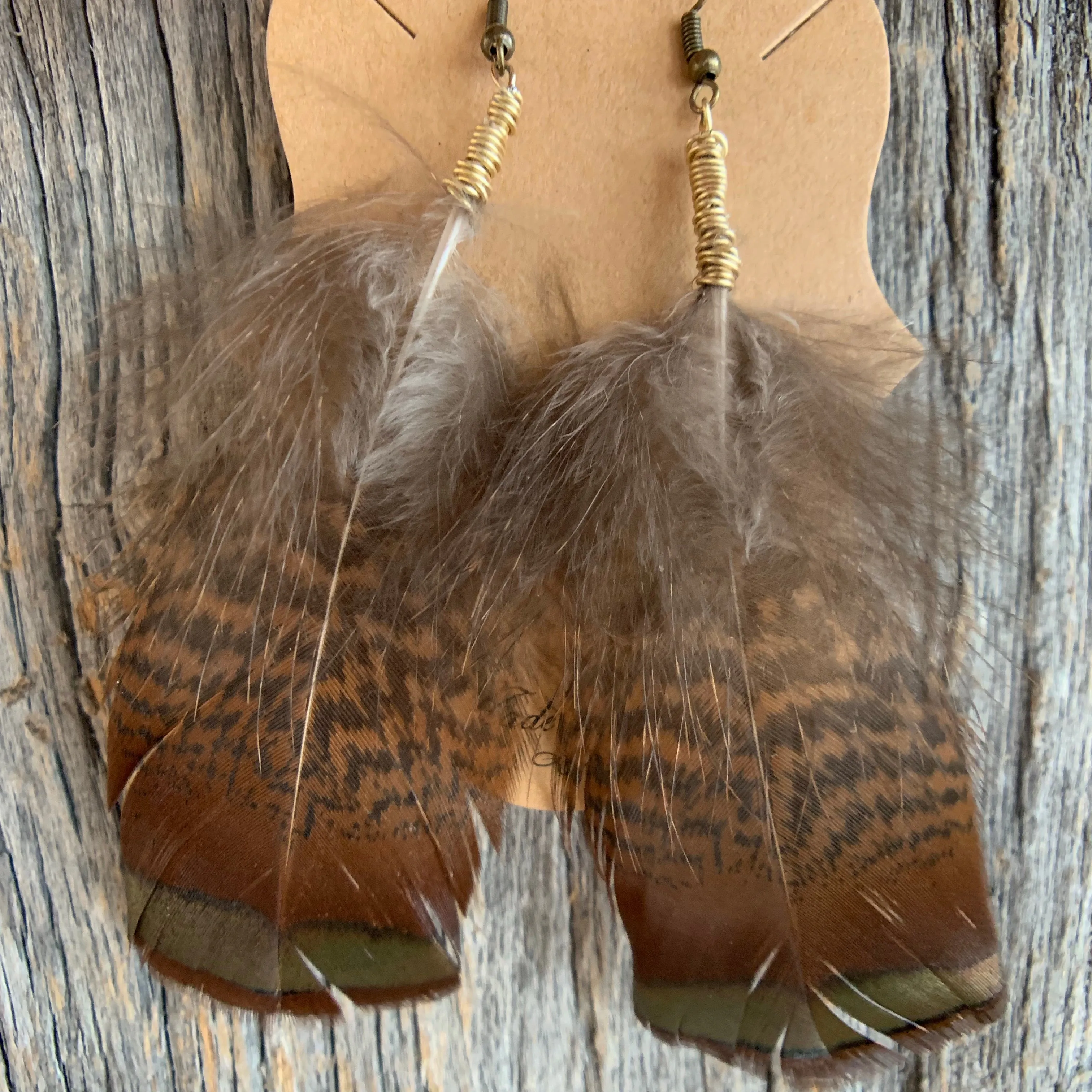 Tennessee Turkey Feather Earrings