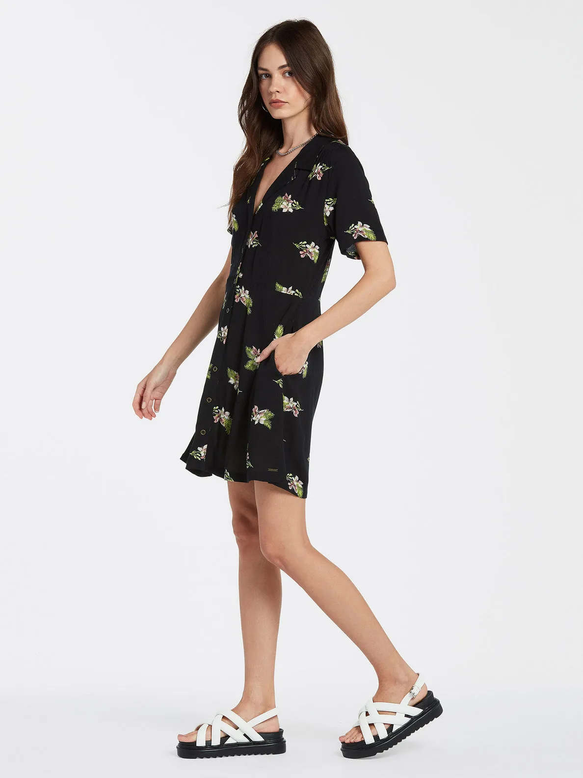 Volcom Stormy Topix Dress - Black