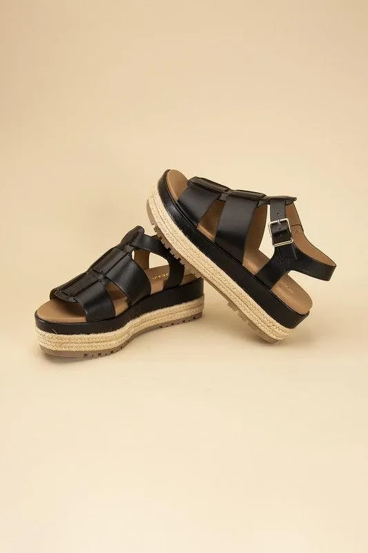 Womens Gladiator Sandals In Black