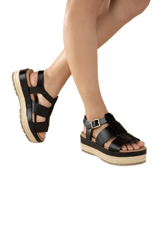 Womens Gladiator Sandals In Black